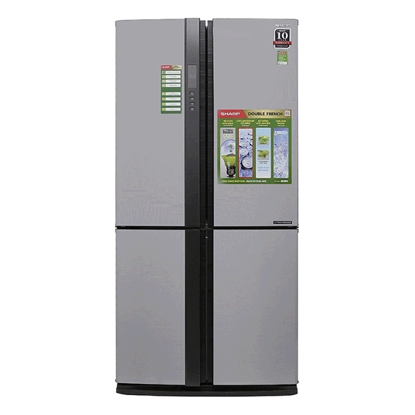 Tủ Lạnh SHARP Inverter SJ-FX631V-SL dự trữ thực phẩm thoải mái Công nghệ J-Tech Inverter cho máy vận hành êm ái, bền bỉ Công nghệ khử mùi Nano Ag+ Cu lọc sạch vi khuẩn