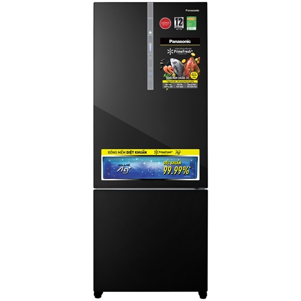 Tủ Lạnh Panasonic NR-BX460GKVN Inverter Prime Fresh+ 410L 2 Cánh có ngăn khử mùi kháng khuẩn Ag Clean