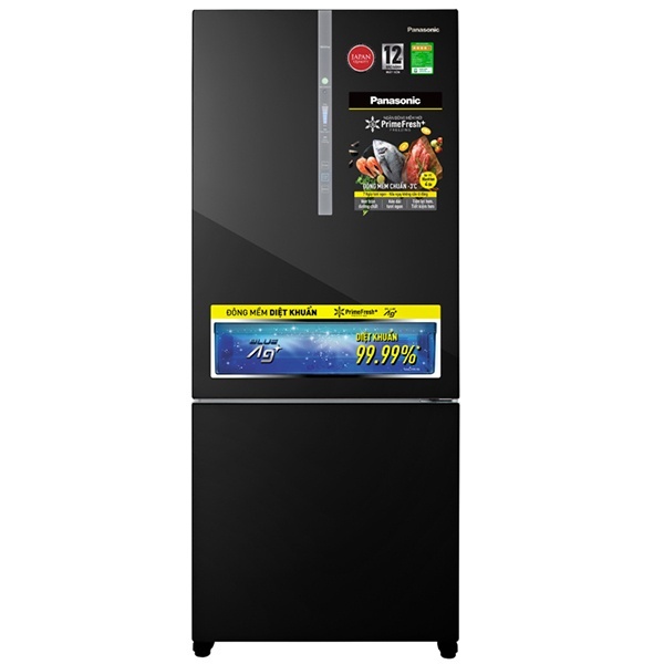 Tủ Lạnh Panasonic NR-BX410GKVN PrimeFresh+ Inverter 368L  2 Cánh có ngăn khử mùi kháng khuẩn Ag Clean