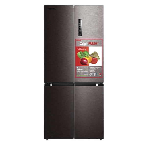 Tủ Lạnh Toshiba  Origin Inverter tiết kiệm điện năng, Điều khiển cảm ứng ngoài, Luồng khí lạnh đa chiều