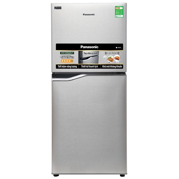 Tủ Lạnh Panasonic NR-BA178PSV1 Inverter 152L 2 Cánh có ngăn khử mùi kháng khuẩn Ag Clean