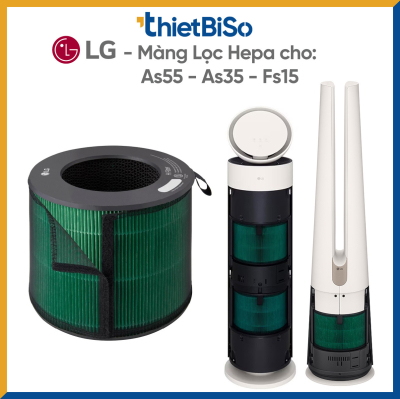 Màng lọc HEPA, công nghệ UVnano™, Cảm biến bụi PM1.0, Siêu yên tĩnh, 3 chế độ thổi gió, LG ThinQ™Bộ lọc thay thế cho máy lọc không khí LG PuriCare™ AeroTower™ PFSPTC01