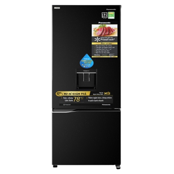 Tủ Lạnh Panasonic NR-BC360WKVN Inverter PrimeFresh+ 322L 2 Cánh có lấy nước ngoài kháng khuẩn & khử mùi