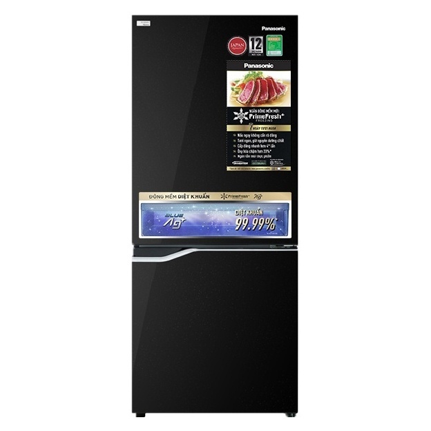 Tủ Lạnh Panasonic NR-BV280GKVN 255L 2 Cánh có ngăn Ag+ clean với các ion Ag+ giúp kháng khuẩn và khử mùi mạnh mẽ